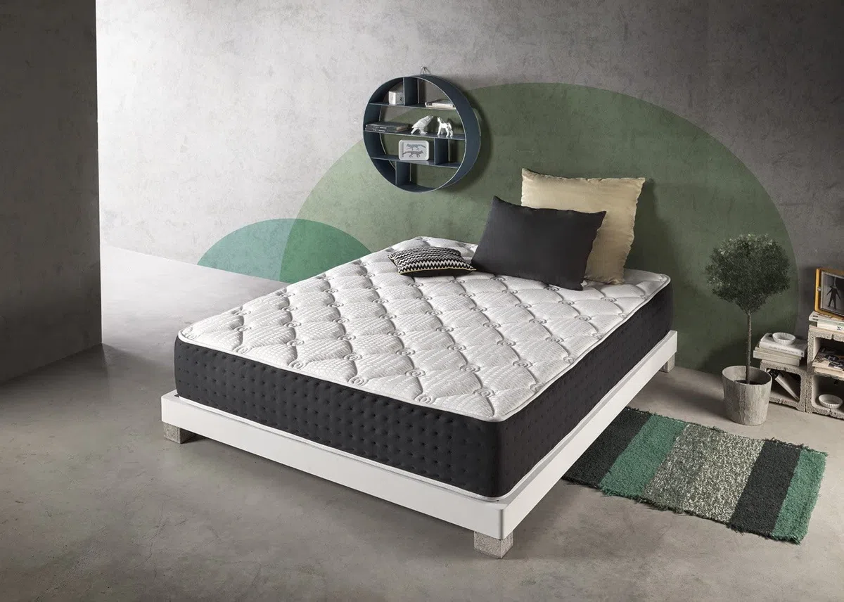 SIMPUR RELAX | Materasso in Memory Foam BIO GREEN160x190 alto 30 cm | Tessuto termosensibile | Favorisce l’ossigenazione del sangue durante il sonno | Ipoallergenico e fatto con materiali naturali