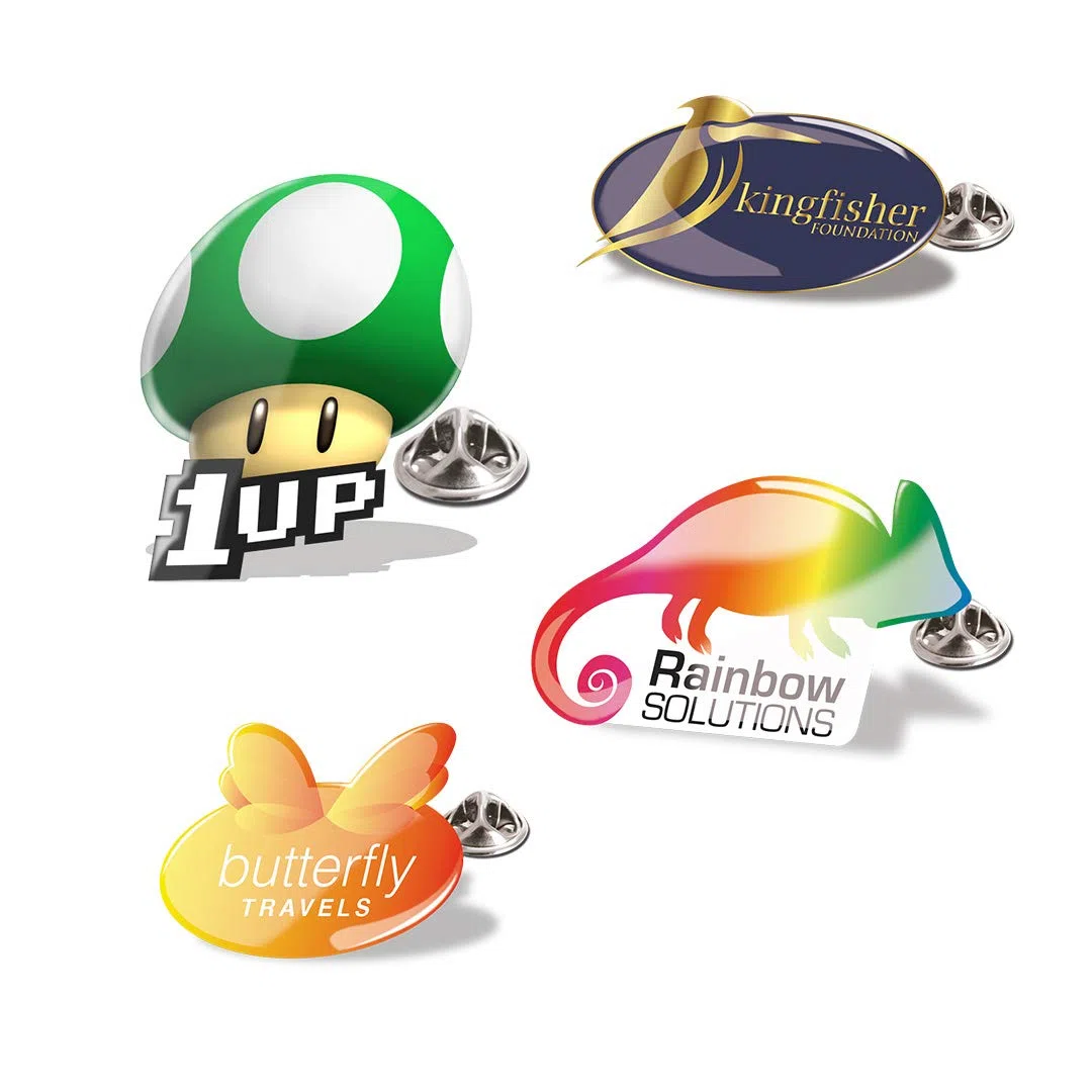 Set di 500 spille personalizzate con logo, regali aziendali, articoli pubblicitari, regali personalizzati per Natale